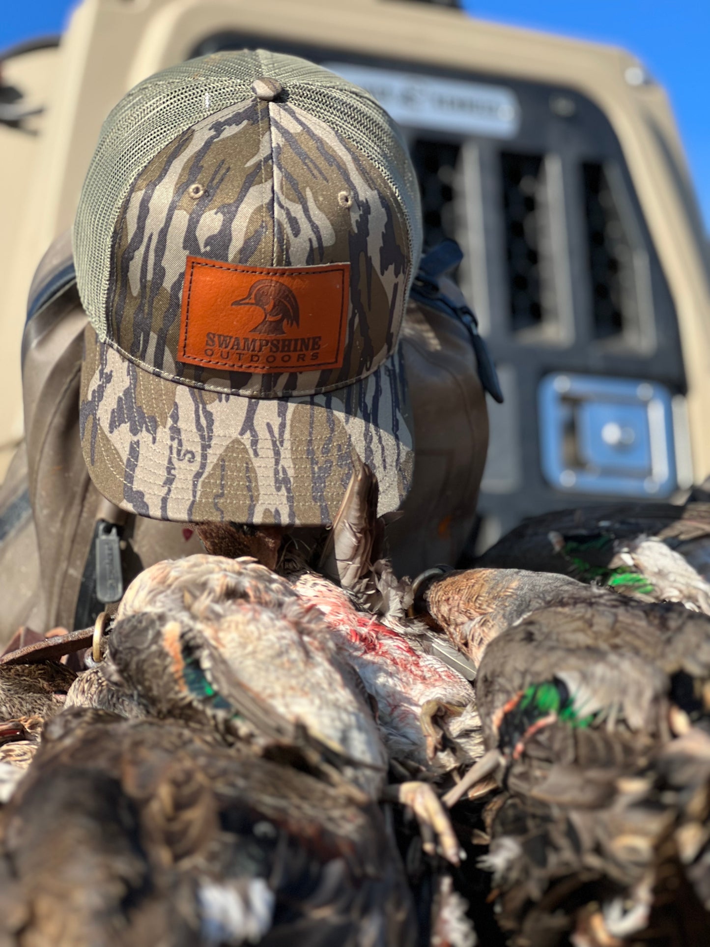 Bottomland Leather Patch Wood Duck Snapback