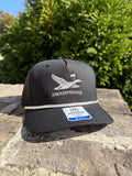 Black & Silver Golf Hat