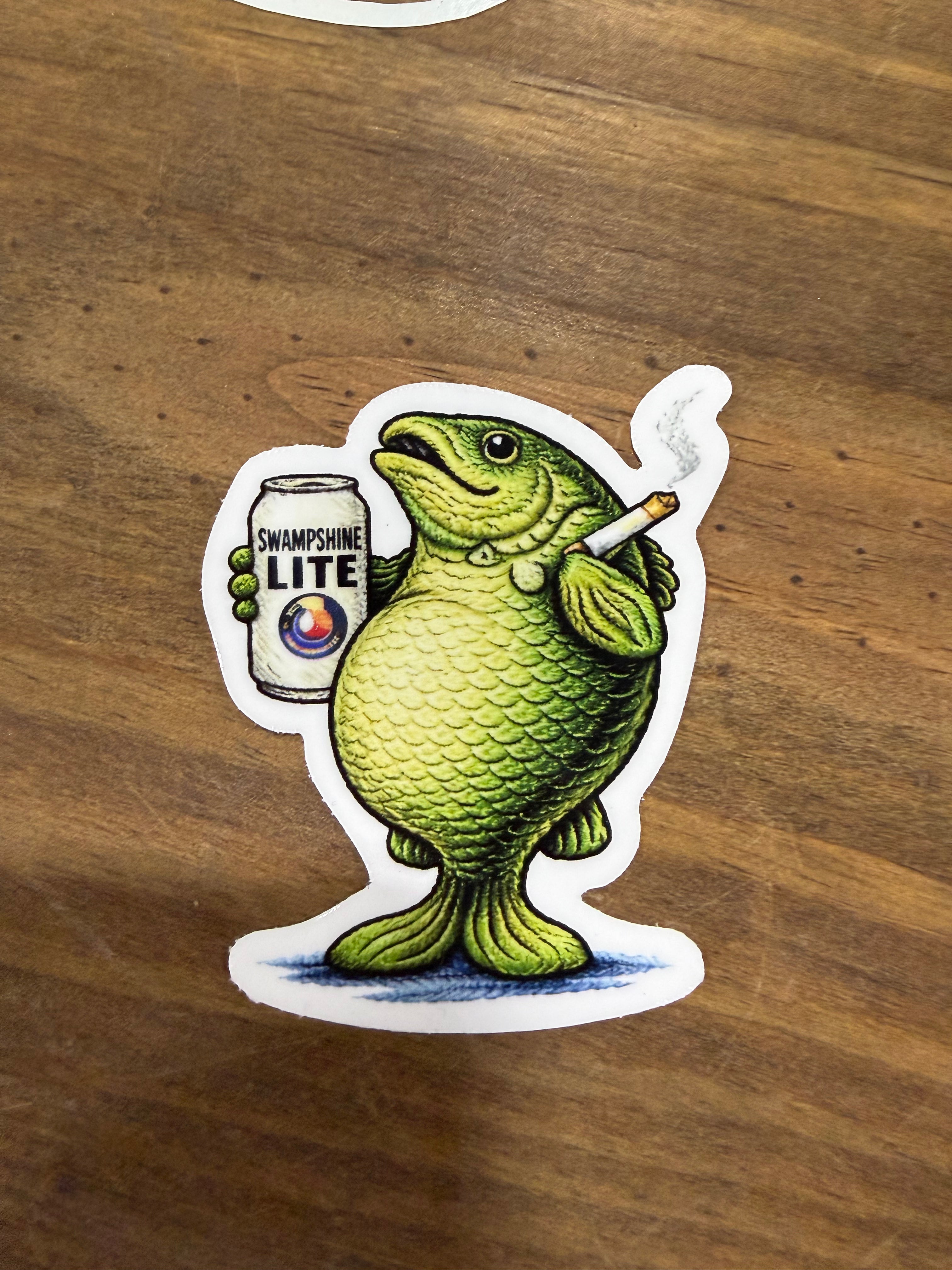 Swampshine Lite Fish Sticker