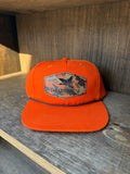 Neon Orange Gramps Camo Leather Patch