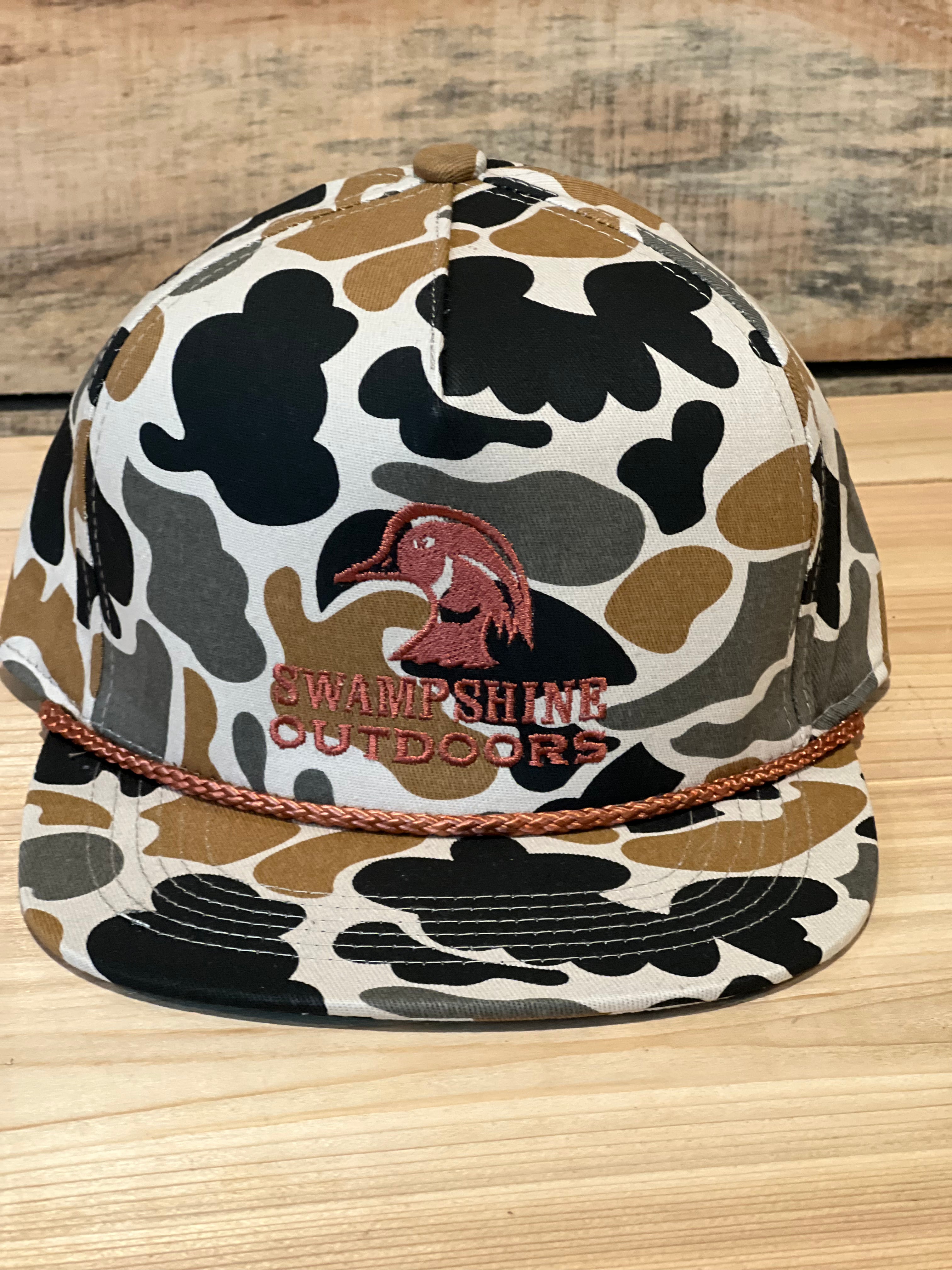 Burnt Orange Camo 5 Panel OG Logo