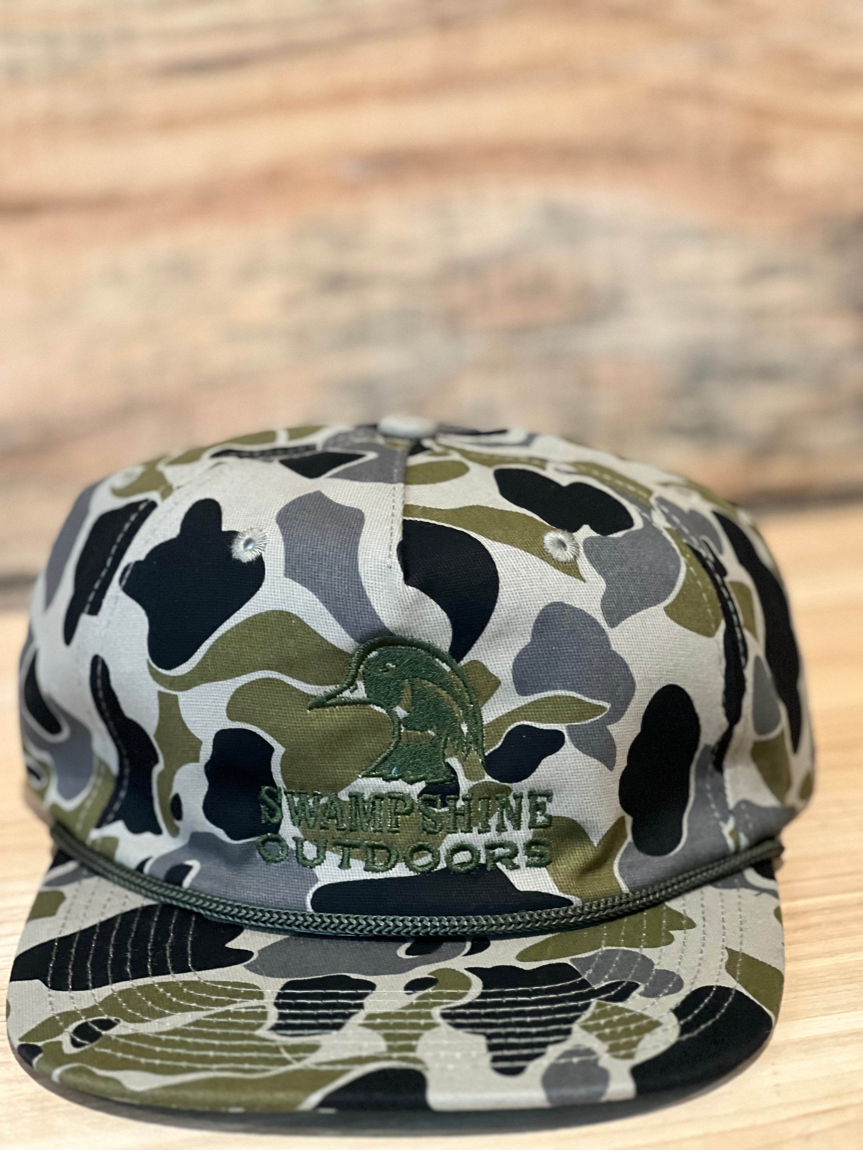 Green & Black Old School Camo OG Logo