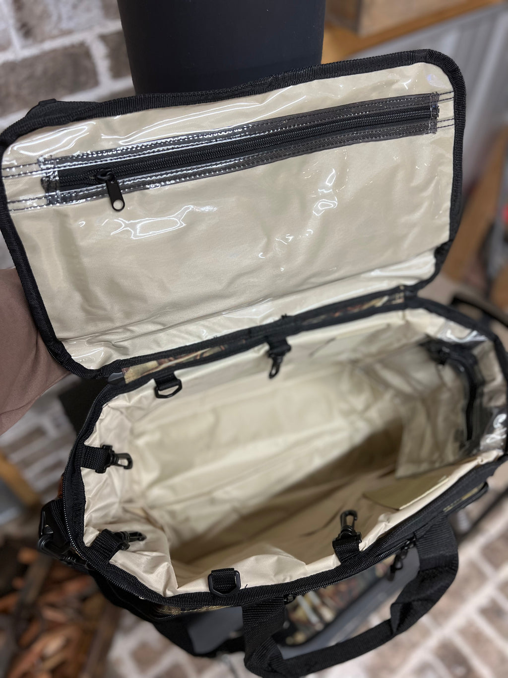 Camouflage Wood Duck Logo Blind Bag