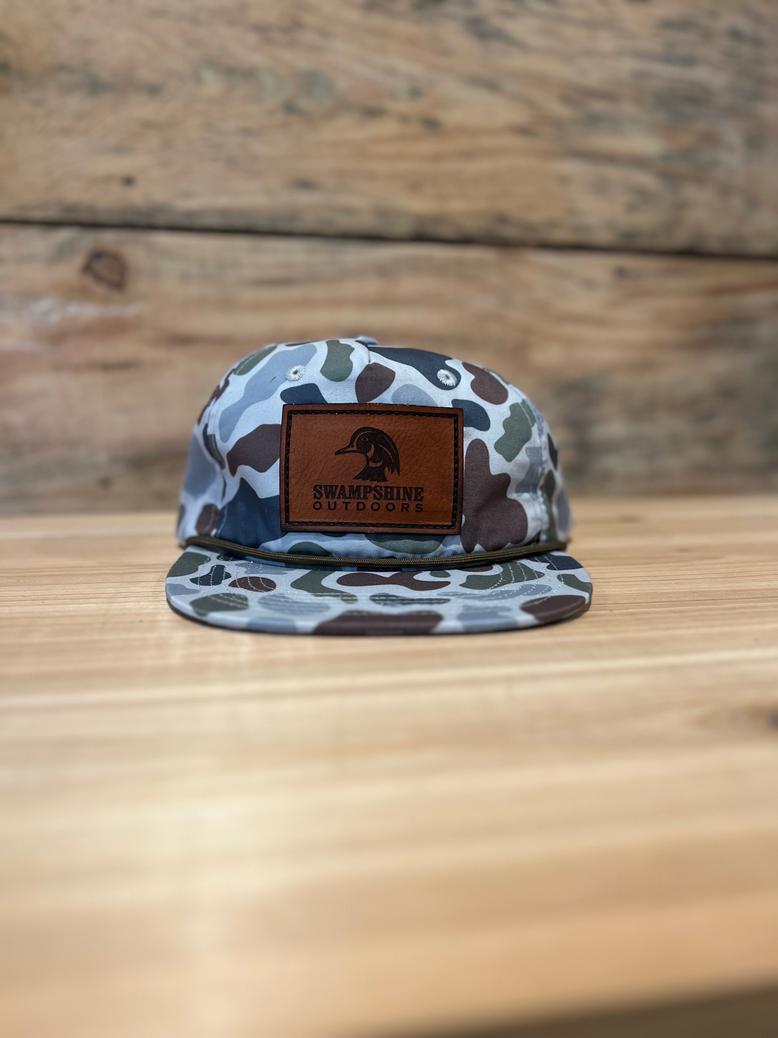 Light Blue Camo Gramps Leather Patch