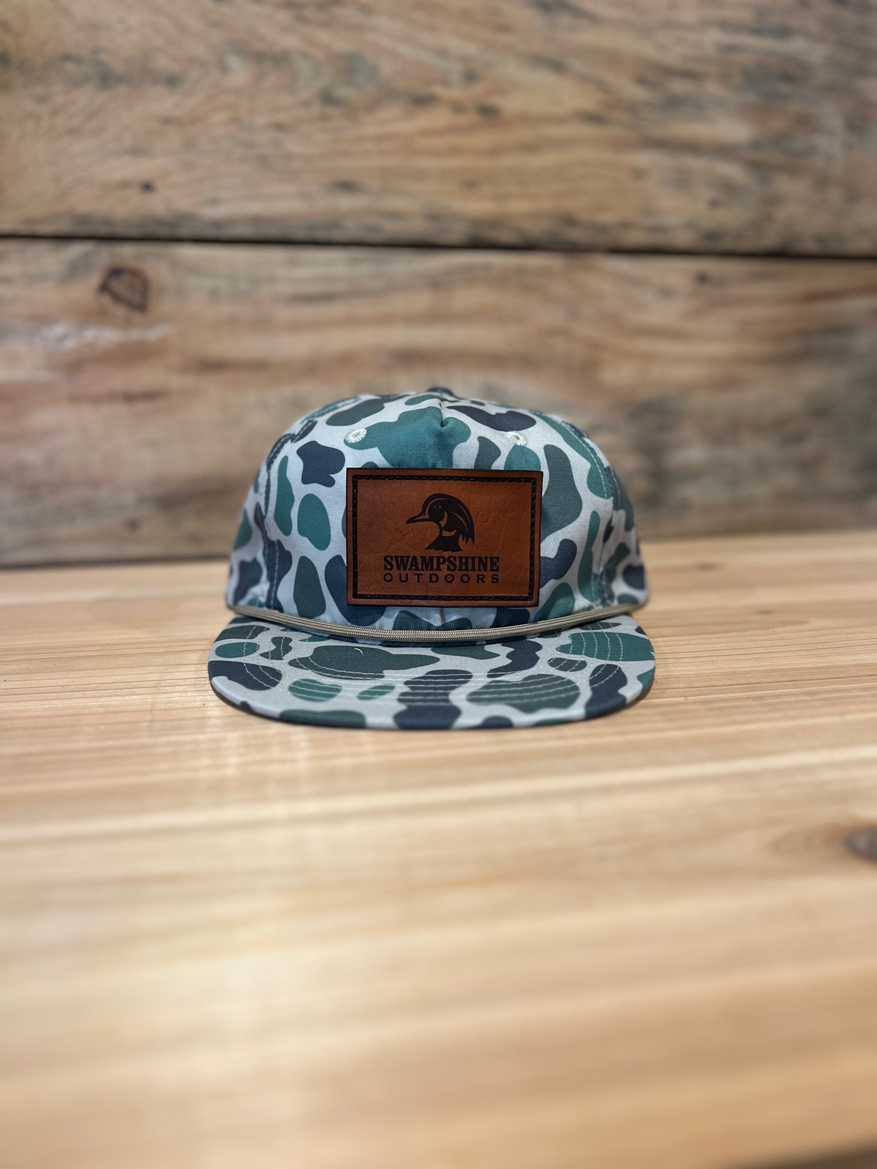 Cool Marsh Camo Gramps Leather Patch