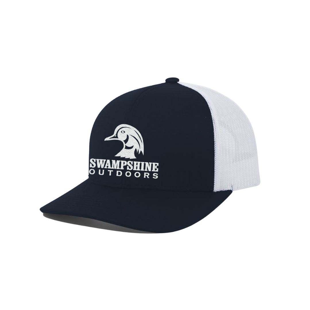 Swampshine Outdoors Classic Duck Logo Hunting Hat Mens Classic Embroidered  Mesh Back Trucker Hat Baseball Cap